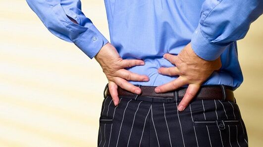 Symptomen en manifestaties van lumbale osteochondrose