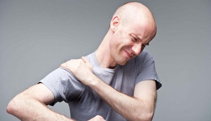 Pijn in de schouders met osteochondrose