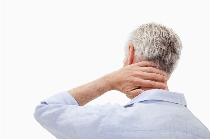 pijn in de nek als gevolg van osteochondrose